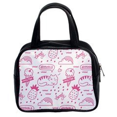 Cute-girly-seamless-pattern Classic Handbag (two Sides)