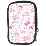 Cute-girly-seamless-pattern Compact Camera Leather Case Front