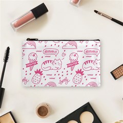 Cute-girly-seamless-pattern Cosmetic Bag (small)