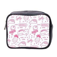 Cute-girly-seamless-pattern Mini Toiletries Bag (two Sides)