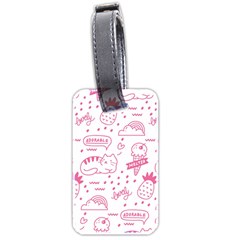 Cute-girly-seamless-pattern Luggage Tag (two Sides)