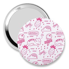 Cute-girly-seamless-pattern 3  Handbag Mirrors