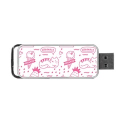 Cute-girly-seamless-pattern Portable Usb Flash (two Sides)