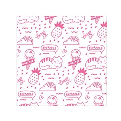 Cute-girly-seamless-pattern Square Satin Scarf (30  X 30 )