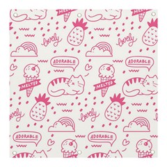 Cute-girly-seamless-pattern Banner And Sign 3  X 3  by Jancukart