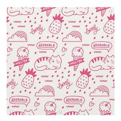 Cute-girly-seamless-pattern Banner And Sign 4  X 4 