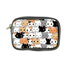 Cute-cat-kitten-cartoon-doodle-seamless-pattern Coin Purse