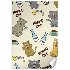 Happy-cats-pattern-background Canvas 20  X 30 