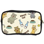 Happy-cats-pattern-background Toiletries Bag (One Side) Front