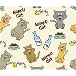 Happy-cats-pattern-background Deluxe Canvas 14  x 11  (Stretched) 14  x 11  x 1.5  Stretched Canvas