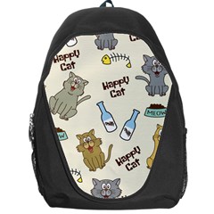 Happy-cats-pattern-background Backpack Bag