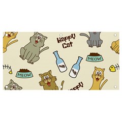 Happy-cats-pattern-background Banner And Sign 4  X 2 