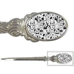 Seamless-pattern-with-black-white-doodle-dogs Letter Opener