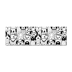 Seamless-pattern-with-black-white-doodle-dogs Sticker (bumper)