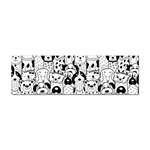 Seamless-pattern-with-black-white-doodle-dogs Sticker Bumper (100 pack) Front