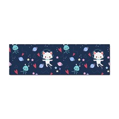 Cute-astronaut-cat-with-star-galaxy-elements-seamless-pattern Sticker Bumper (10 Pack) by Jancukart