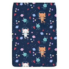 Cute-astronaut-cat-with-star-galaxy-elements-seamless-pattern Removable Flap Cover (S)