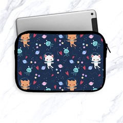 Cute-astronaut-cat-with-star-galaxy-elements-seamless-pattern Apple iPad Mini Zipper Cases