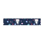 Cute-astronaut-cat-with-star-galaxy-elements-seamless-pattern Flano Scarf (Mini) Front