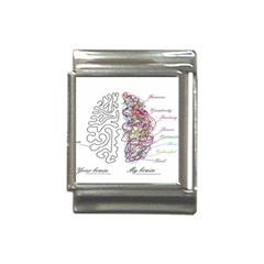 Neurodivergent Creative Smart Brain Italian Charm (13mm) by Wegoenart