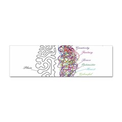 Neurodivergent Creative Smart Brain Sticker (bumper) by Wegoenart