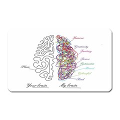 Neurodivergent Creative Smart Brain Magnet (rectangular) by Wegoenart