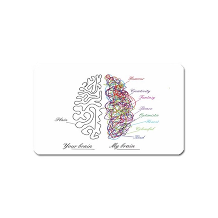 Neurodivergent Creative Smart Brain Magnet (Name Card)