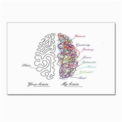 Neurodivergent Creative Smart Brain Postcard 4 x 6  (pkg Of 10)