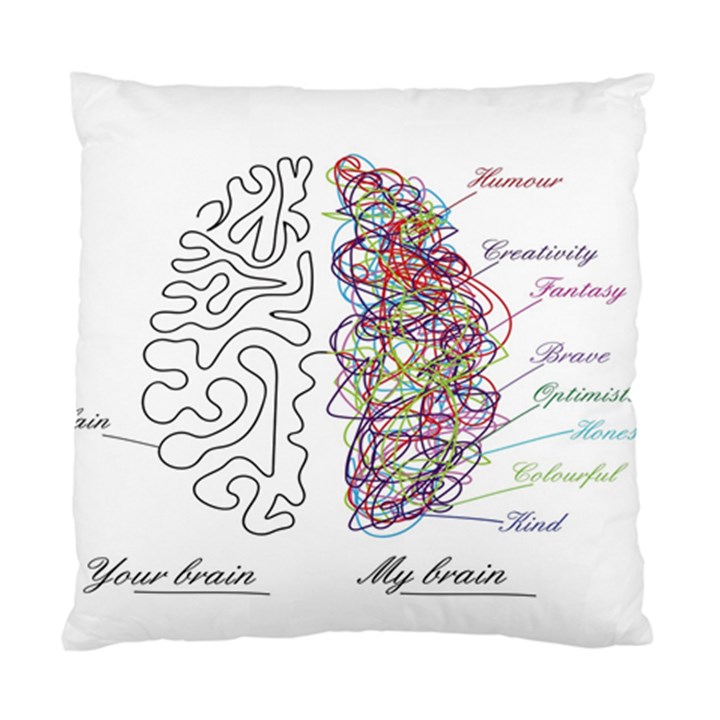 Neurodivergent Creative Smart Brain Standard Cushion Case (Two Sides)