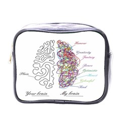 Neurodivergent Creative Smart Brain Mini Toiletries Bag (one Side) by Wegoenart