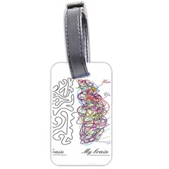 Neurodivergent Creative Smart Brain Luggage Tag (two Sides) by Wegoenart