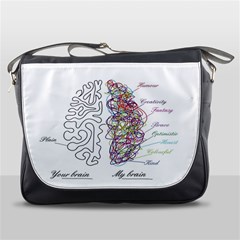 Neurodivergent Creative Smart Brain Messenger Bag by Wegoenart