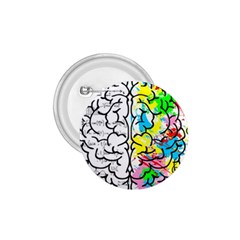 Brain Left Logic Language Science 1 75  Buttons by Wegoenart