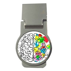 Brain Left Logic Language Science Money Clips (round)  by Wegoenart