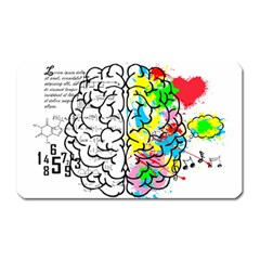 Brain Left Logic Language Science Magnet (rectangular) by Wegoenart