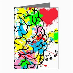 Brain Left Logic Language Science Greeting Cards (pkg Of 8) by Wegoenart