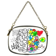 Brain Left Logic Language Science Chain Purse (one Side) by Wegoenart