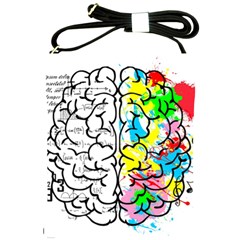 Brain Left Logic Language Science Shoulder Sling Bag by Wegoenart