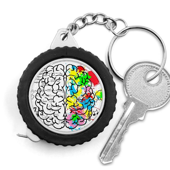 Brain Left Logic Language Science Measuring Tape