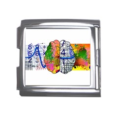 Brain Cerebrum Biology Abstract Mega Link Italian Charm (18mm)