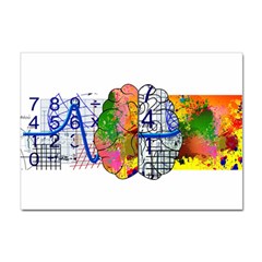 Brain Cerebrum Biology Abstract Sticker A4 (100 pack)