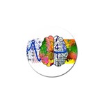 Brain Cerebrum Biology Abstract Golf Ball Marker Front