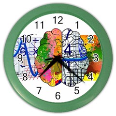 Brain Cerebrum Biology Abstract Color Wall Clock