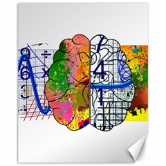 Brain Cerebrum Biology Abstract Canvas 11  x 14 