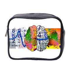 Brain Cerebrum Biology Abstract Mini Toiletries Bag (Two Sides)