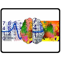 Brain Cerebrum Biology Abstract Fleece Blanket (Large) 