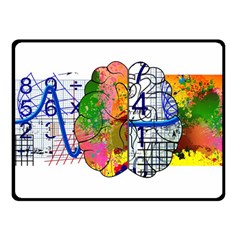 Brain Cerebrum Biology Abstract Fleece Blanket (Small)