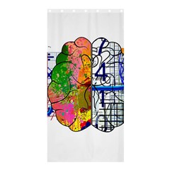 Brain Cerebrum Biology Abstract Shower Curtain 36  x 72  (Stall) 