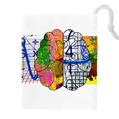 Brain Cerebrum Biology Abstract Drawstring Pouch (4XL)