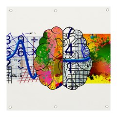 Brain Cerebrum Biology Abstract Banner and Sign 3  x 3 